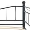 vidaXL ベッドフレーム ブラック スチール製 180x200cm/90x200cm