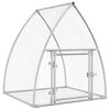 vidaXL ウサギ小屋 シルバー 105x100x120cm 亜鉛メッキ鋼