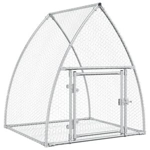 vidaXL ウサギ小屋 シルバー 105x100x120cm 亜鉛メッキ鋼
