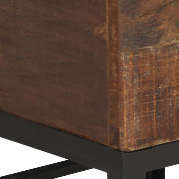 vidaXL スツール 35x35x40cm 無垢の再生木材