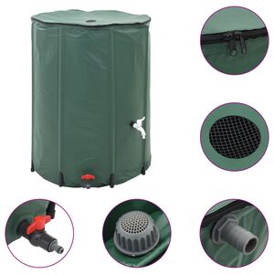 vidaXL 折り畳み可能 雨水用 ウォータータンク 750L