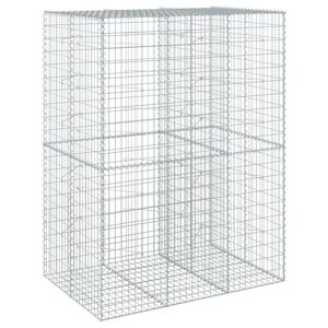 vidaXL 蛇籠バスケット カバー付き 150x100x200cm 亜鉛メッキ鉄