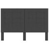 vidaXL ヘッドボード 房状デザイン ダークグレー 布製 140x200cm