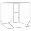 vidaXL 屋外用犬小屋 シルバー 2x2x2m 亜鉛メッキ鋼製