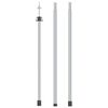 vidaXL 伸縮式タープポール 長さ102-260cm アルミ製