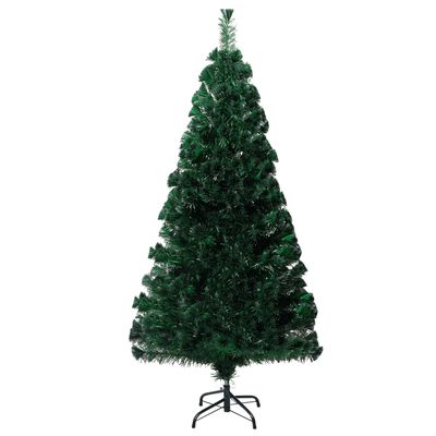 vidaXL フェイククリスマスツリー スタンド付き グリーン 120cm 光ファイバー製