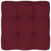 vidaXL パレットソファクッション 2点 ワインレッド ファブリック
