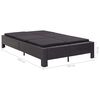 vidaXL 2人掛けサンベッド クッション付き ポリラタン製 ブラック
