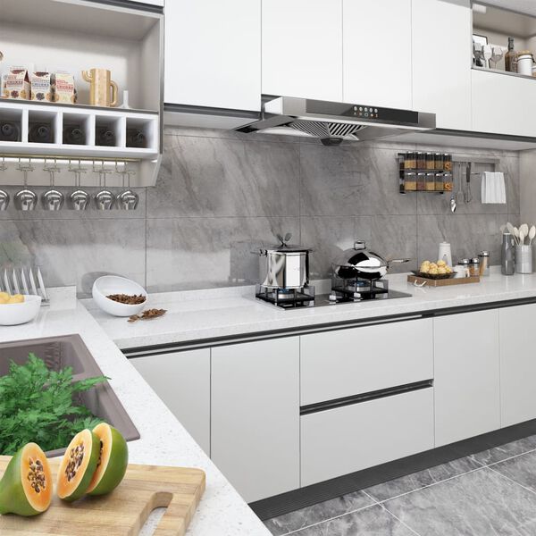 vidaXL 粘着式家具保護フィルム 2枚入り ホワイト 500x90cm PVC製