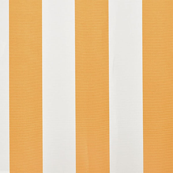 vidaXL 日よけスクリーン 6x3m キャンバス製 サンフラワーイエロー＆ホワイト (フレームなし)