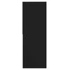 vidaXL ブックキャビネット ブラック 67x24x161cm エンジニアリングウッド