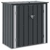 vidaXL ガーデン収納ボックス ブラック 101.5 x 57 x 100.5 cm スチール