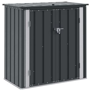 vidaXL ガーデン収納ボックス ブラック 101.5 x 57 x 100.5 cm スチール