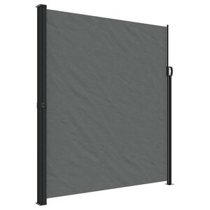 vidaXL 格納式サイドオーニング アントラシート 220x500 cm