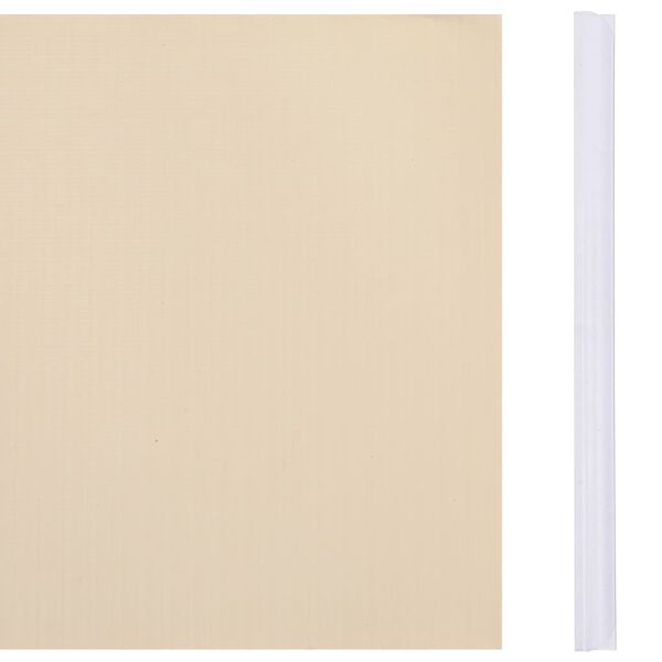 vidaXL ガーデンプライバシースクリーン 4点セット PVC製 35 x 0.19 m クリーム