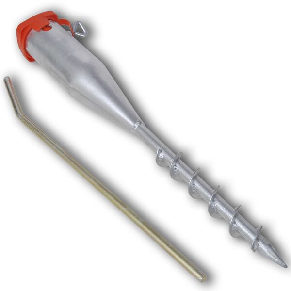 vidaXL パラソルスタンド 55cm 亜鉛メッキ鋼