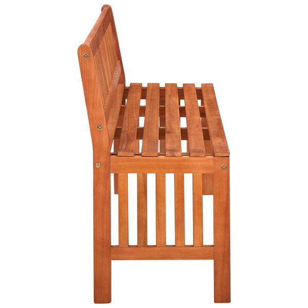 vidaXL ガーデンベンチ 137 cm ユーカリ無垢材