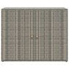 vidaXL ガーデン収納キャビネット グレー 100x55.5x80cm ポリラタン