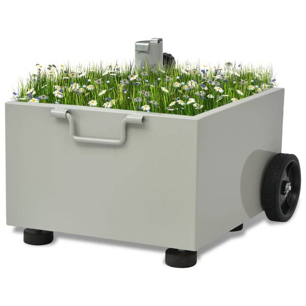 vidaXL 屋外用 傘立て プラントポット グレー