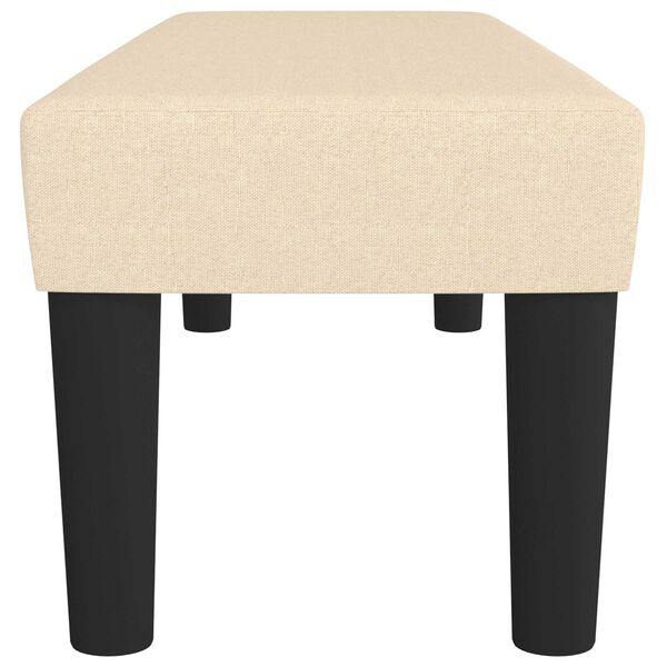 vidaXL ベンチ クリーム 100 x 30 x 30 cm 布