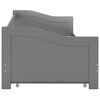 vidaXL 引き出し式ソファベッドフレーム グレー パイン材 90x200cm