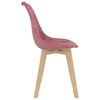 vidaXL ダイニングチェア 2点セット ピンク ベルベット製