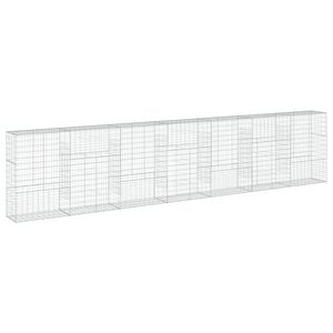 vidaXL 蛇籠バスケット カバー付き 700x50x150cm 亜鉛メッキ鉄
