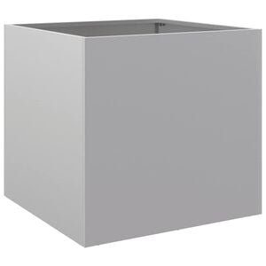 vidaXL プランター シルバー 49x47x46 cm 亜鉛メッキ鋼