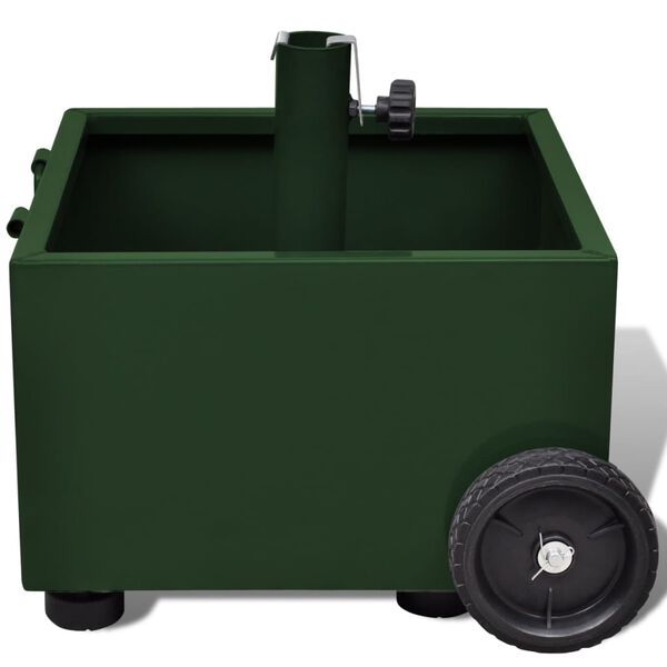 vidaXL 屋外用 傘立て プラントポット グリーン