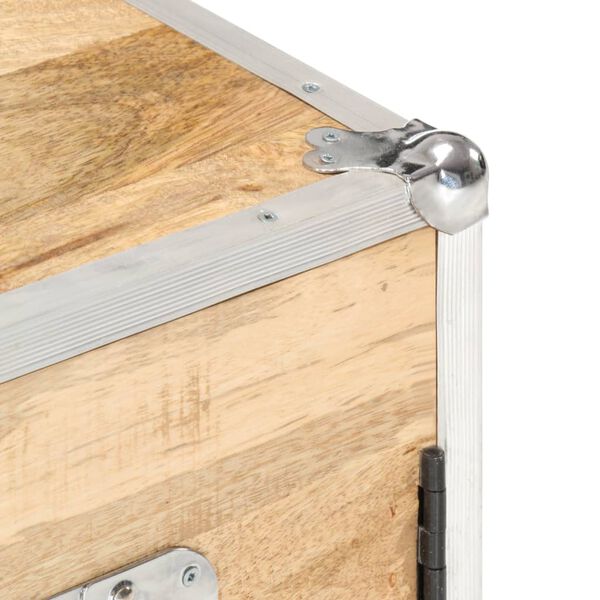 vidaXL サイドボード 扉2枚付き 70x30x69cm 無垢のマンゴーウッド