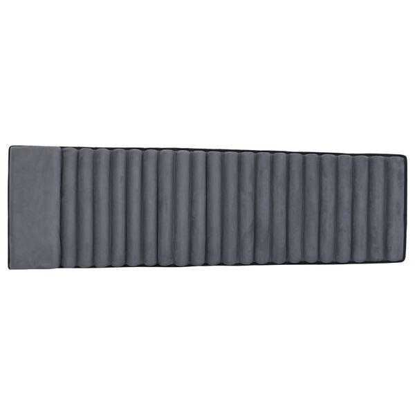 vidaXL サンラウンジャークッション グレー スエード