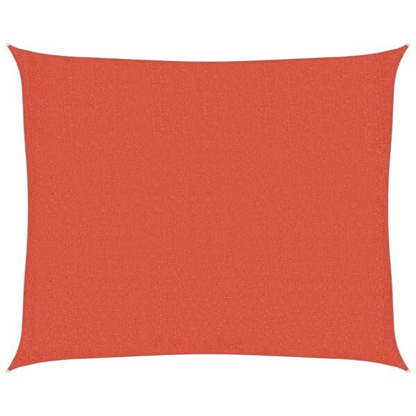 vidaXL サンシェードセイル 160g/m&sup2; テラコッタ 2.5x3m 高密度ポリエチレン