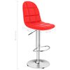 vidaXL バースツール レッド 合成皮革製