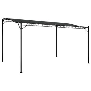 vidaXL キャノピー アンスラサイト 4x3m 180g/m&sup2; 生地とスチール