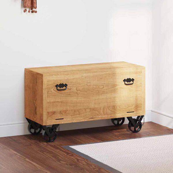 vidaXL シューズキャビネット 86x35x55cm マンゴー無垢材