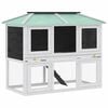 vidaXL 動物用 うさぎ用ケージ 2層タイプ 木製