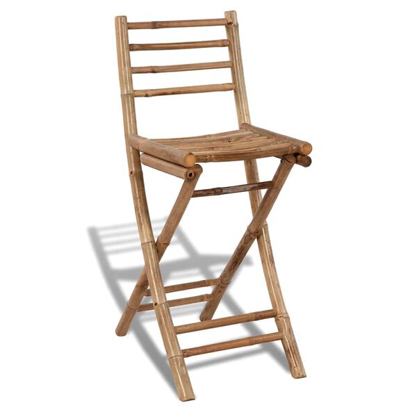 vidaXL バーセット 3点 竹製