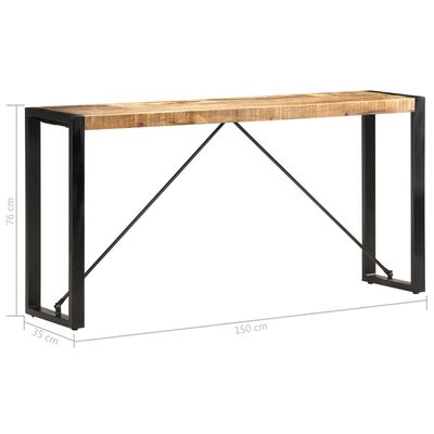 vidaXL コンソールテーブル 150x35x76cm マンゴー無垢材