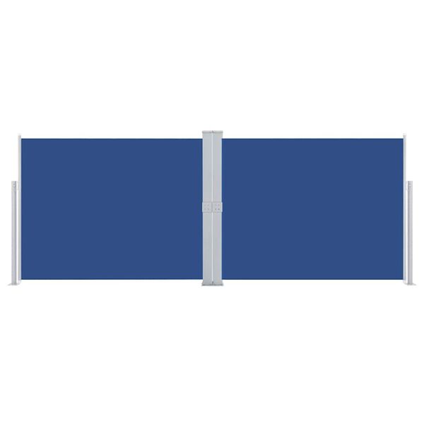 vidaXL 引き込み式サイドオーニング 140x1000cm ブルー