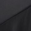 vidaXL ストレッチテーブルカバー スカート付き 2点セット 243x76x74cm アントラシート