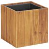 vidaXL ガーデントールプランター 33.5x33.5x33.5cm アカシア無垢材
