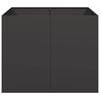 vidaXL プランター ブラック 100x100x80 cm スチール