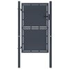 vidaXL ガーデンゲート スチール 100x175 cm アンスラサイト