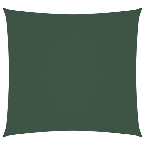vidaXL サンシェードセイル 3x3ｍ 正方形 オックスフォード生地 ダークグリーン