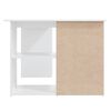 vidaXL コーナーデスク ホワイト 145x100x76cm エンジニアリングウッド