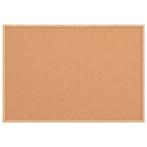 vidaXL コルクボード（無垢パイン材フレーム付き）80x55 cm