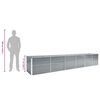 vidaXL ガーデンレイズドベッド 480x80x77cm 亜鉛メッキ鋼製 グレー