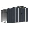 vidaXL 庭用納屋 277x192.5x179cm 亜鉛メッキ鋼製 アントラシート