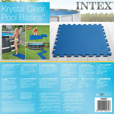 INTEX Intex プールフロアプロクター 8点 50x50 cm ブルー