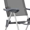 vidaXL 折りたたみキャンプチェア 2点 グレー アルミ製